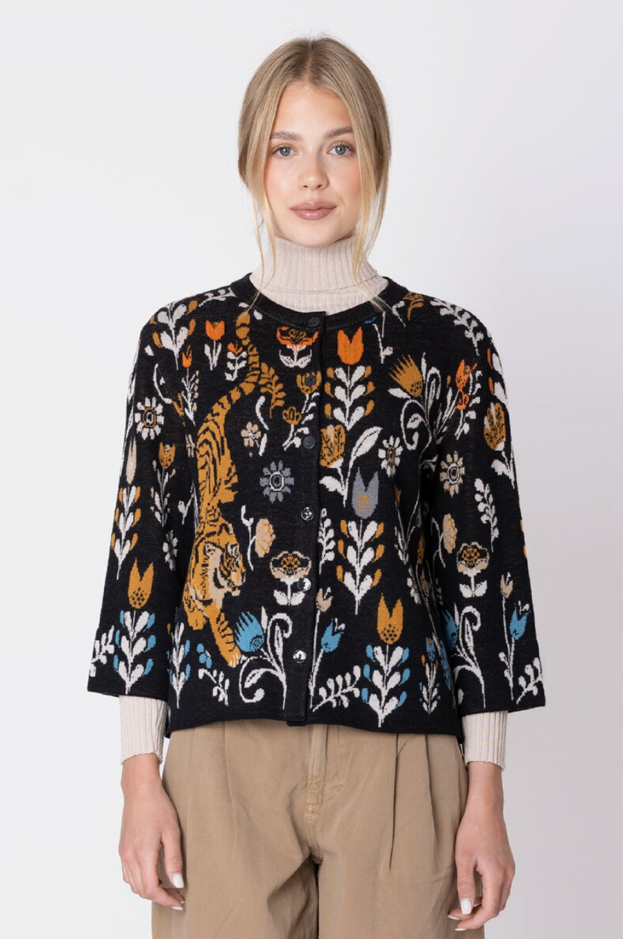 Ivko cardigan, Feral Grace pattern 100% wool