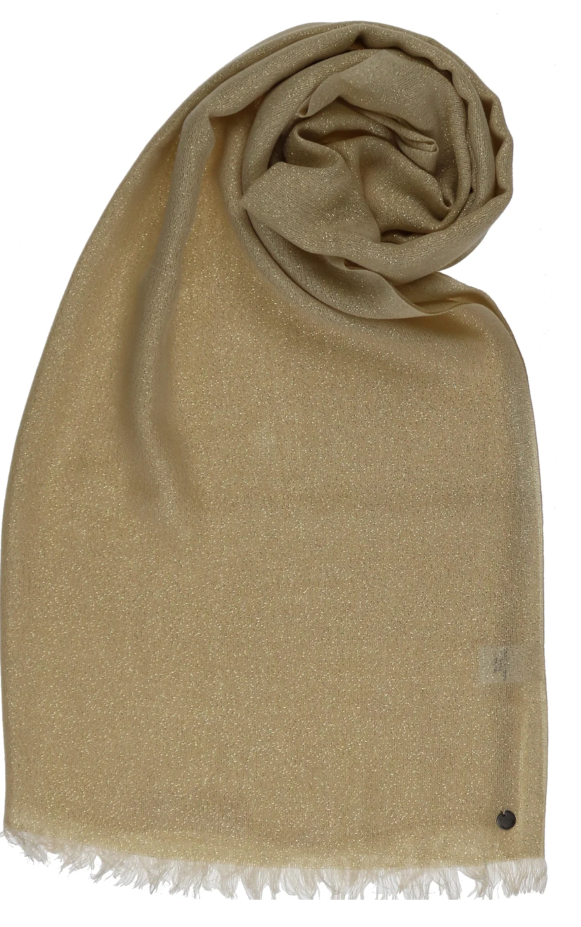 Fraas shawl 490362, woven metallic evening wrap