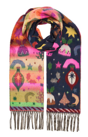 Fraas scarf 625520, Figgy Puddin' Christmas cashmink (2 colors)