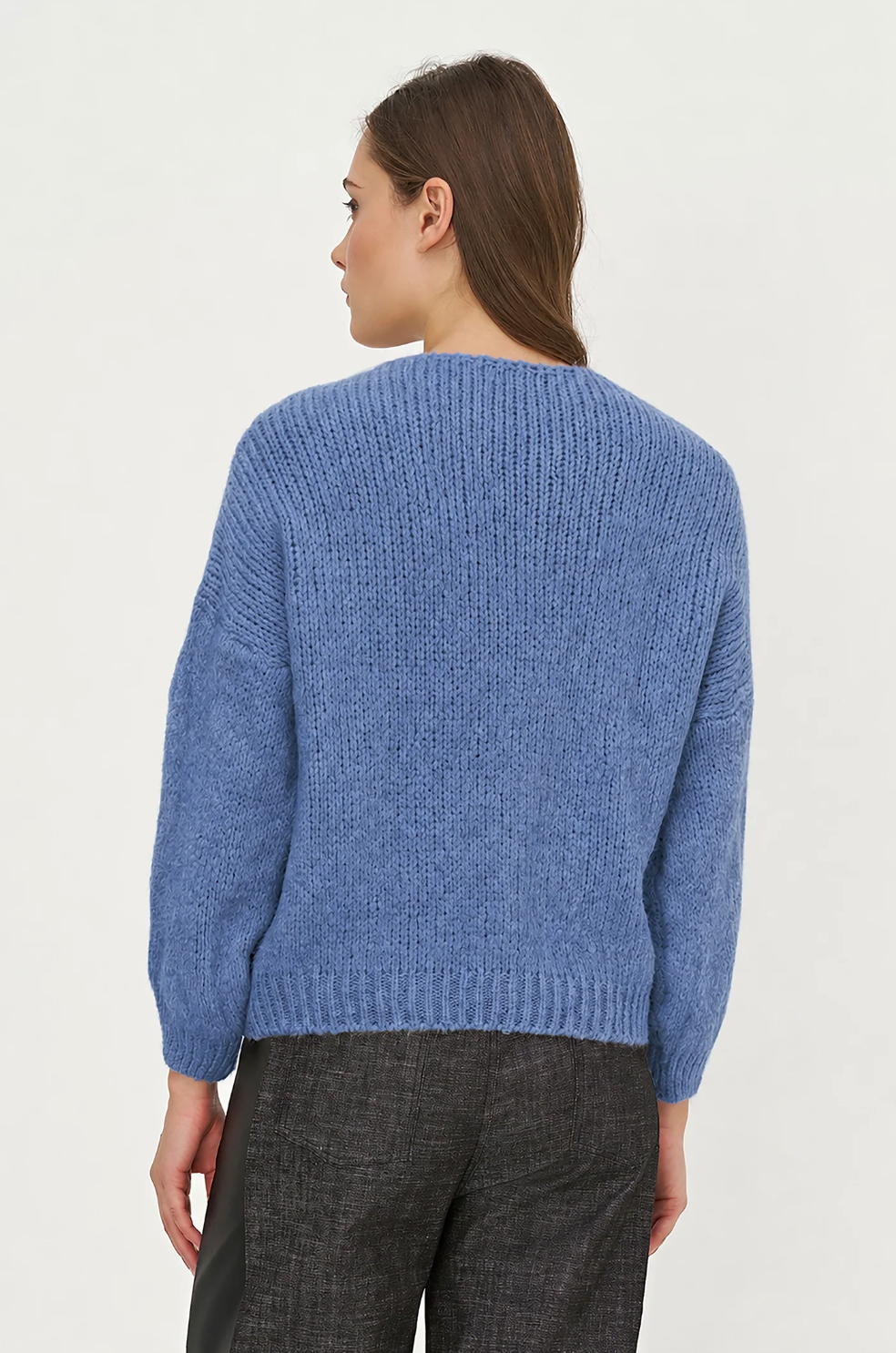 M (Made in Italy) sweater, drawstring henley 33-2570Z