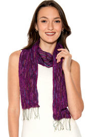 Sevya Revati scarf, wool/silk crinkle (3 colors)