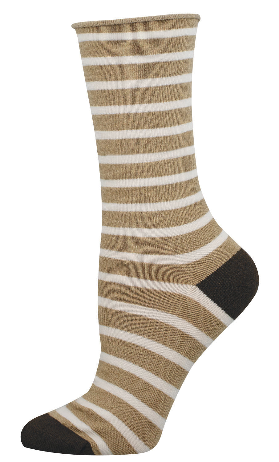 Socksmith bamboo crew, sailor stripe women's sizing (6 colors)