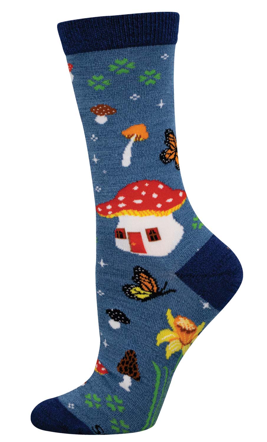 Socksmith bamboo graphic crew, women's sizing (35+ patterns)