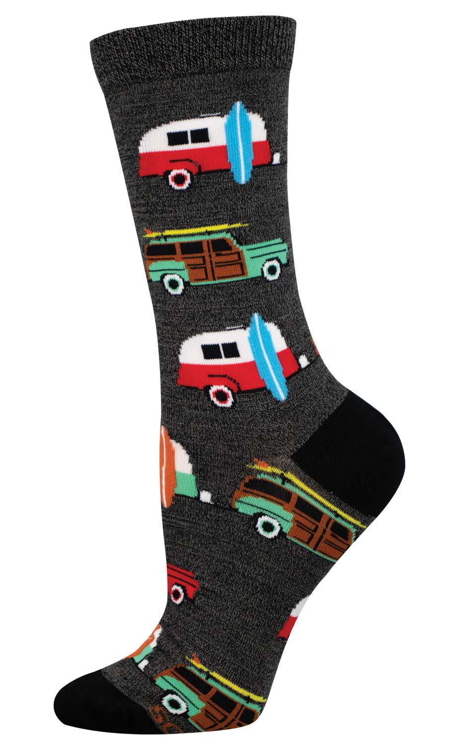 Socksmith bamboo graphic crew, women's sizing (35+ patterns)