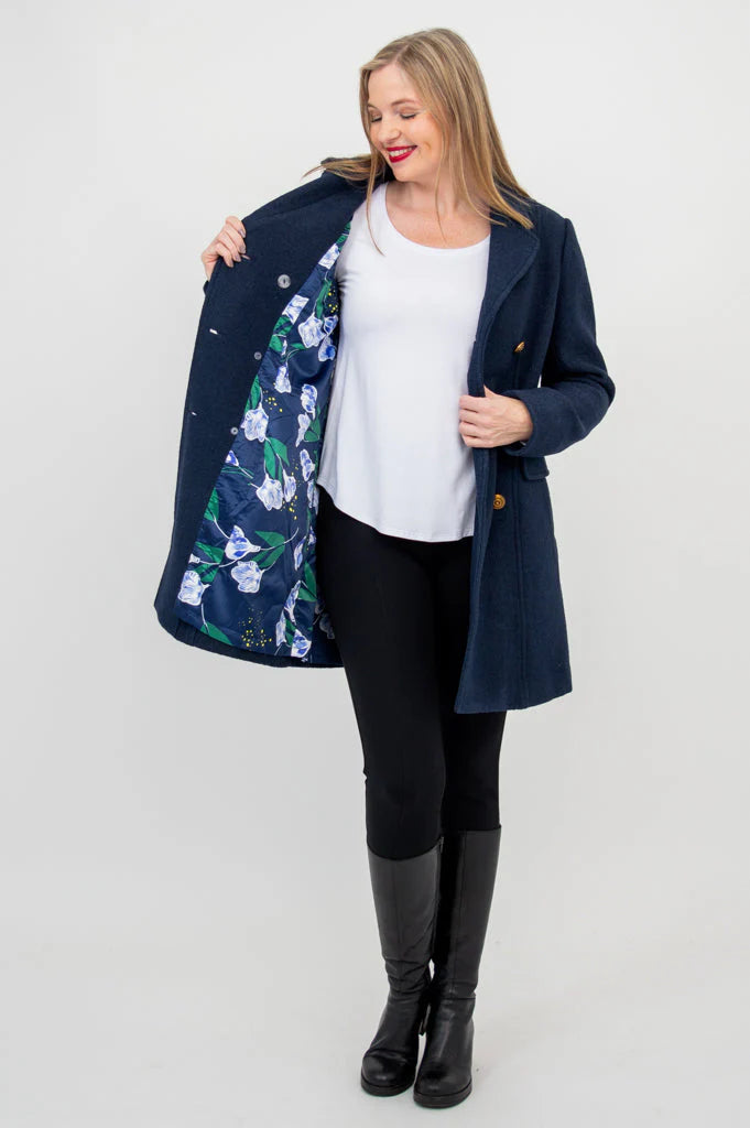 Blue Sky Vicky coat/jacket, boiled wool peacoat
