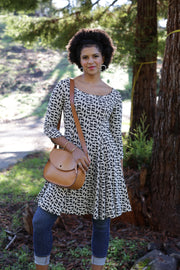 Effie's Heart Poem dress, Katze print