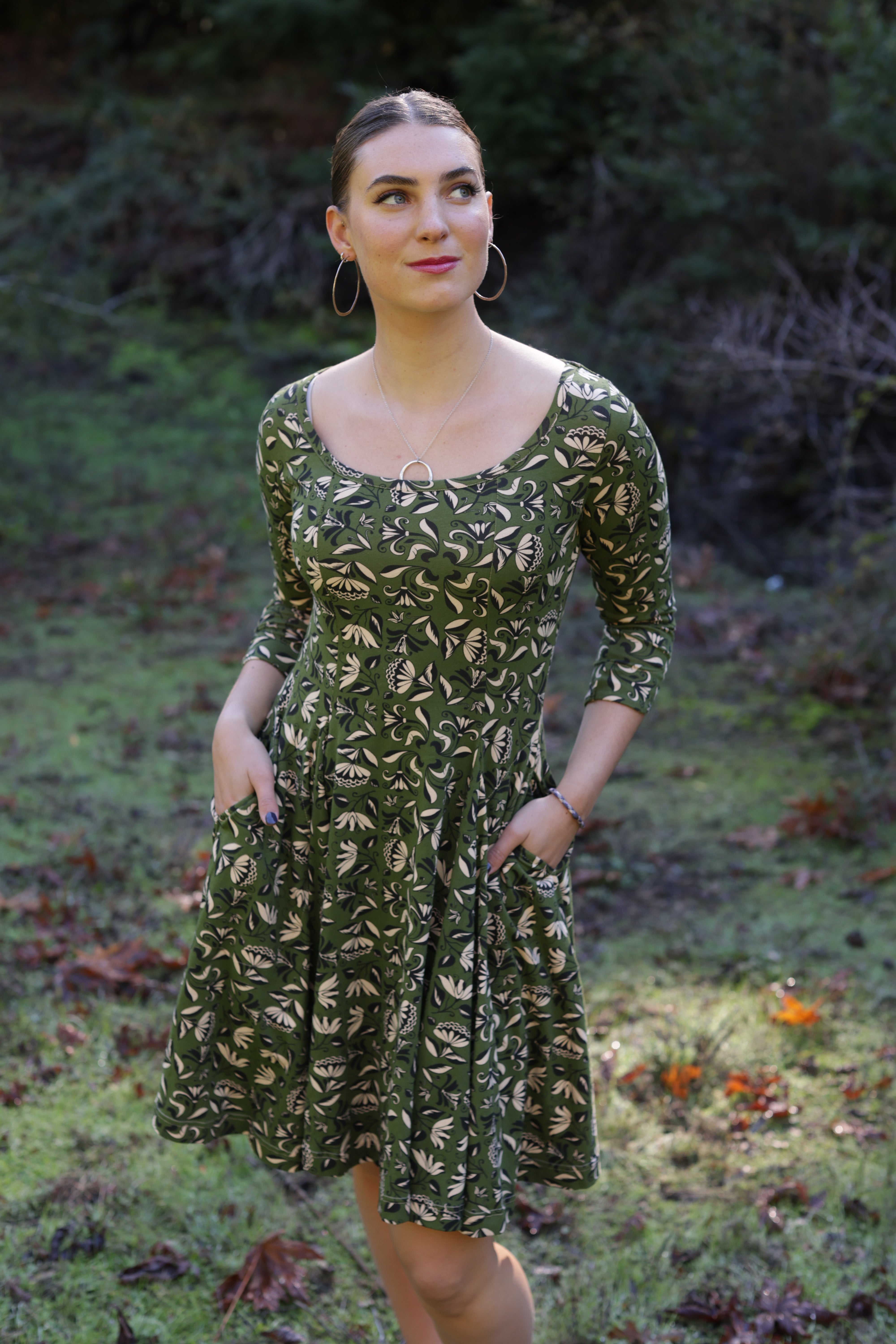 Effie's Heart Poem dress, Lisbon print