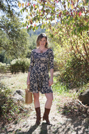 Effie's Heart Poem dress, Provencal print