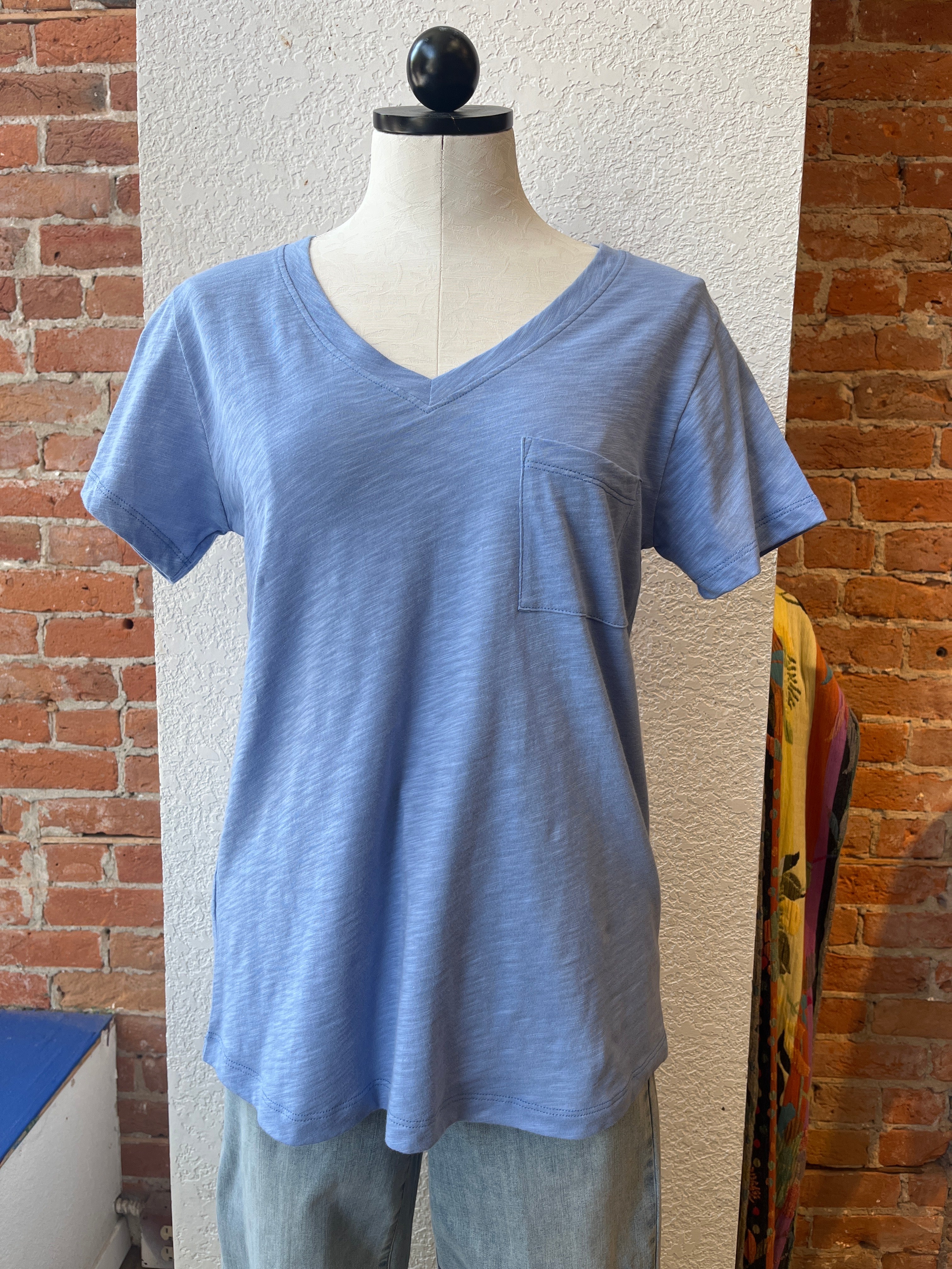 Necessitees, v-neck short sleeve slub