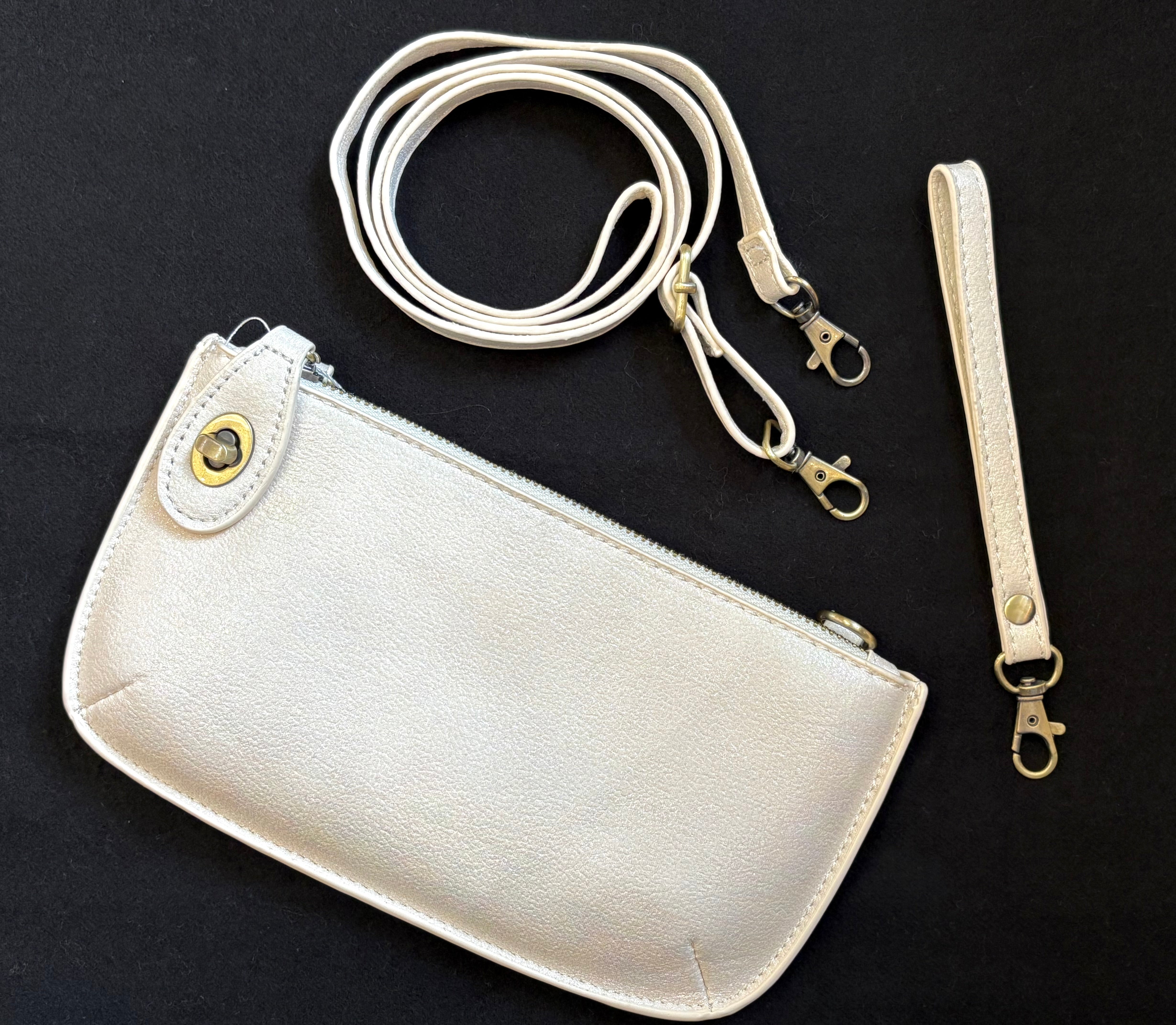 Joy Susan Holographic Mini wristlet crossbody clutch