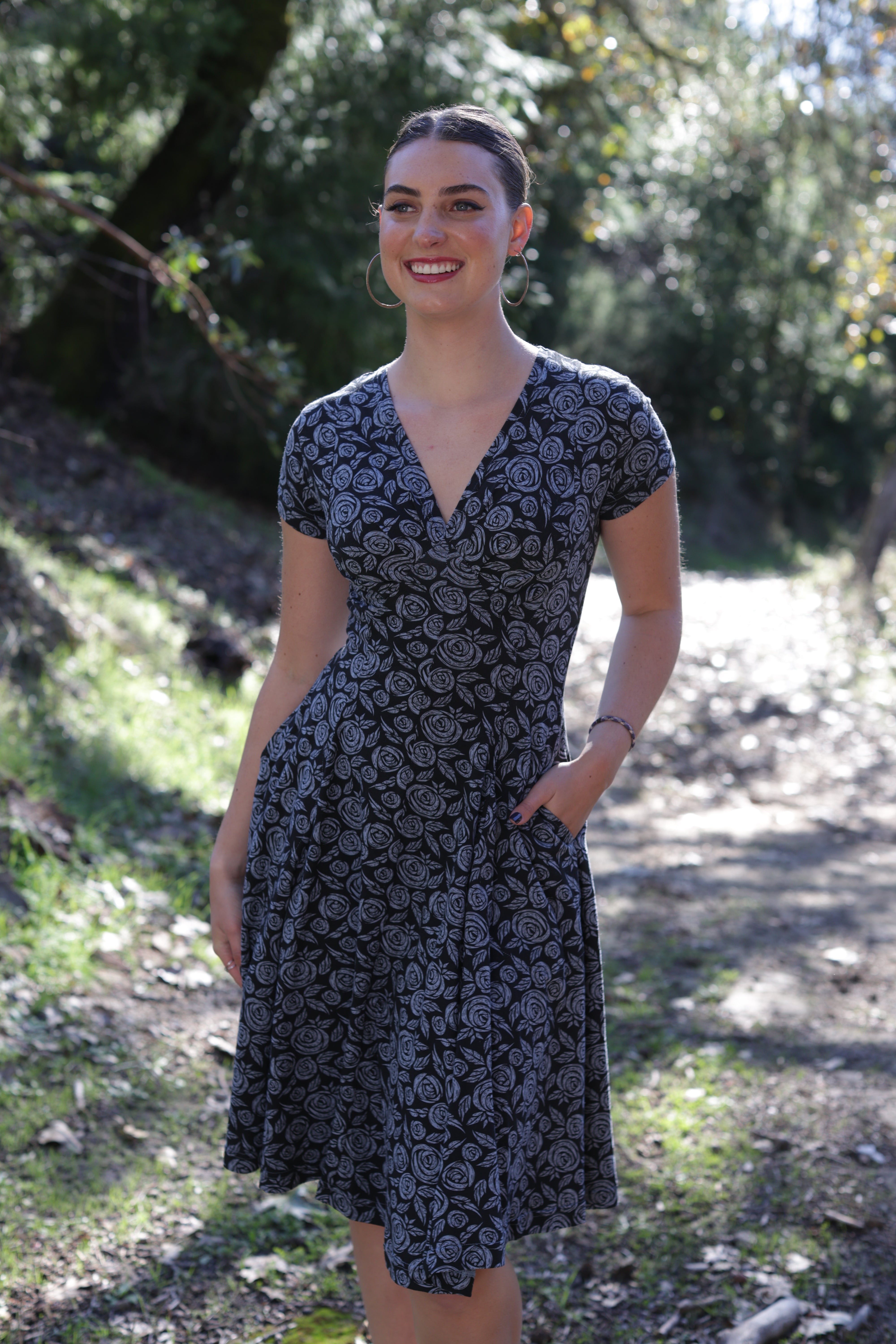 Effie's Heart Tawny dress, Rosette print