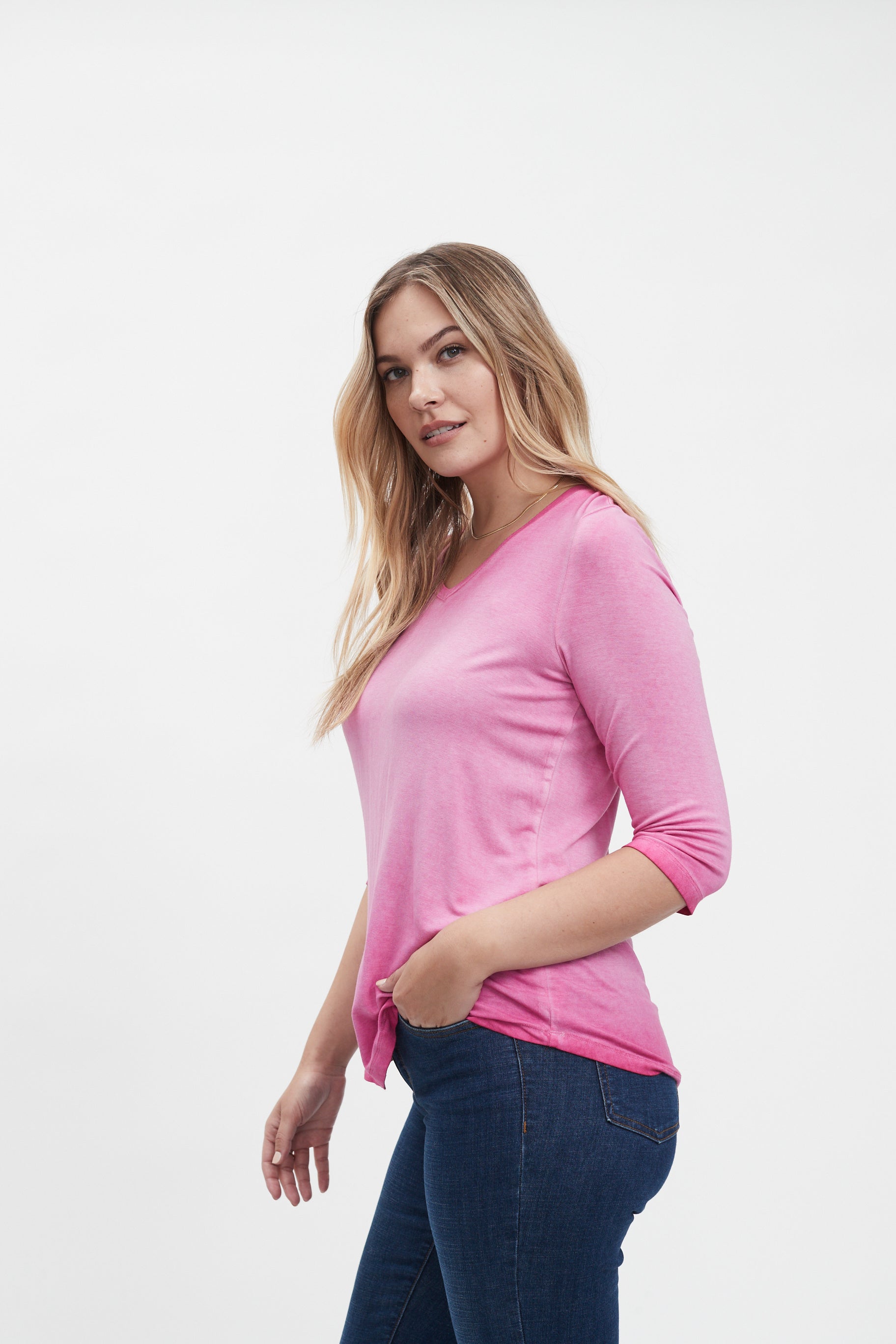 FDJ t-shirt 1521756, v-neck viscose SALE Size S