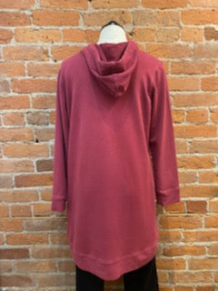 CMC hoodie tunic, front-pocket