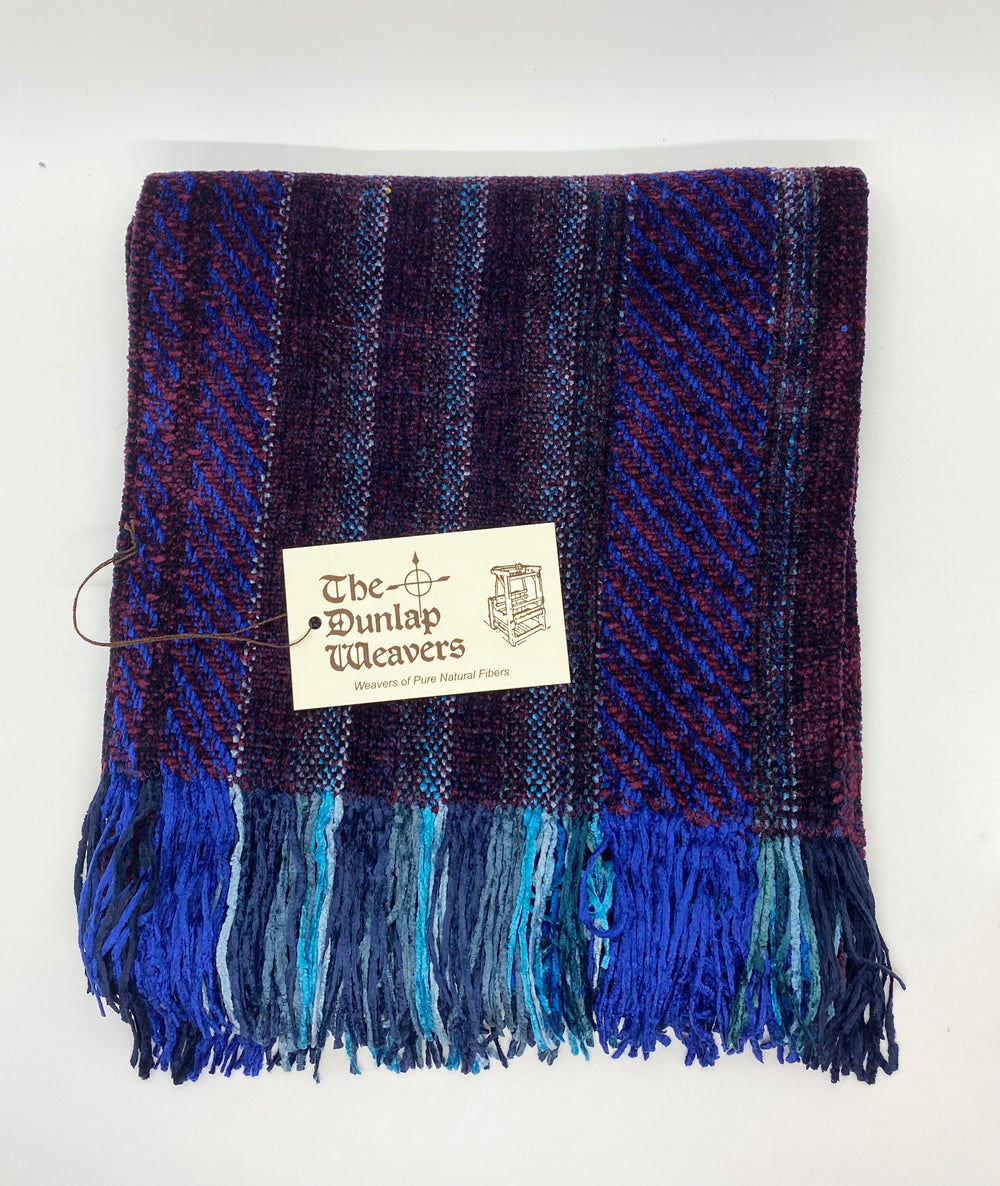 The Dunlap Weavers scarf, 1166R 56" chenille (5 colors)