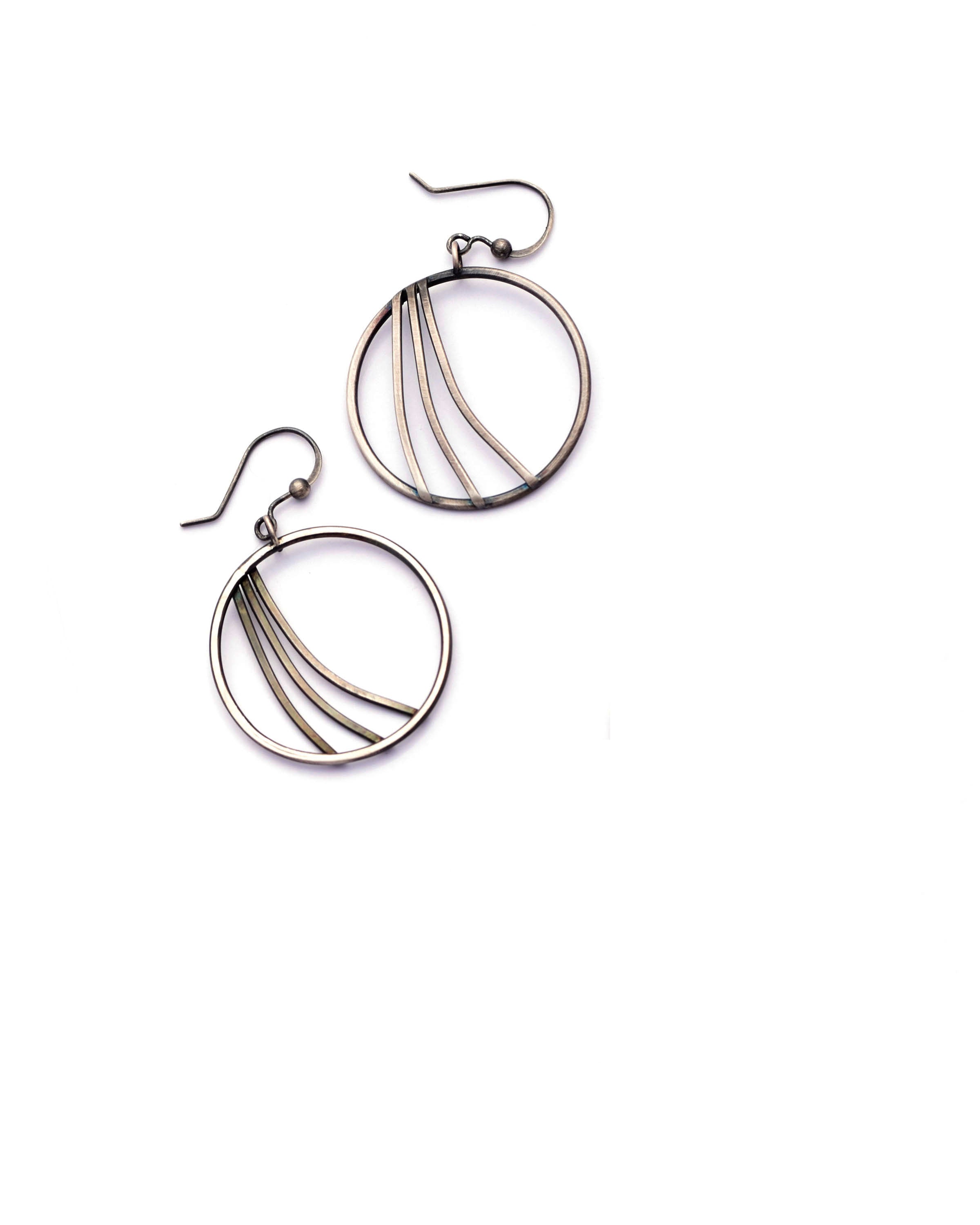 Erin Austin earrings, #244 swoosh