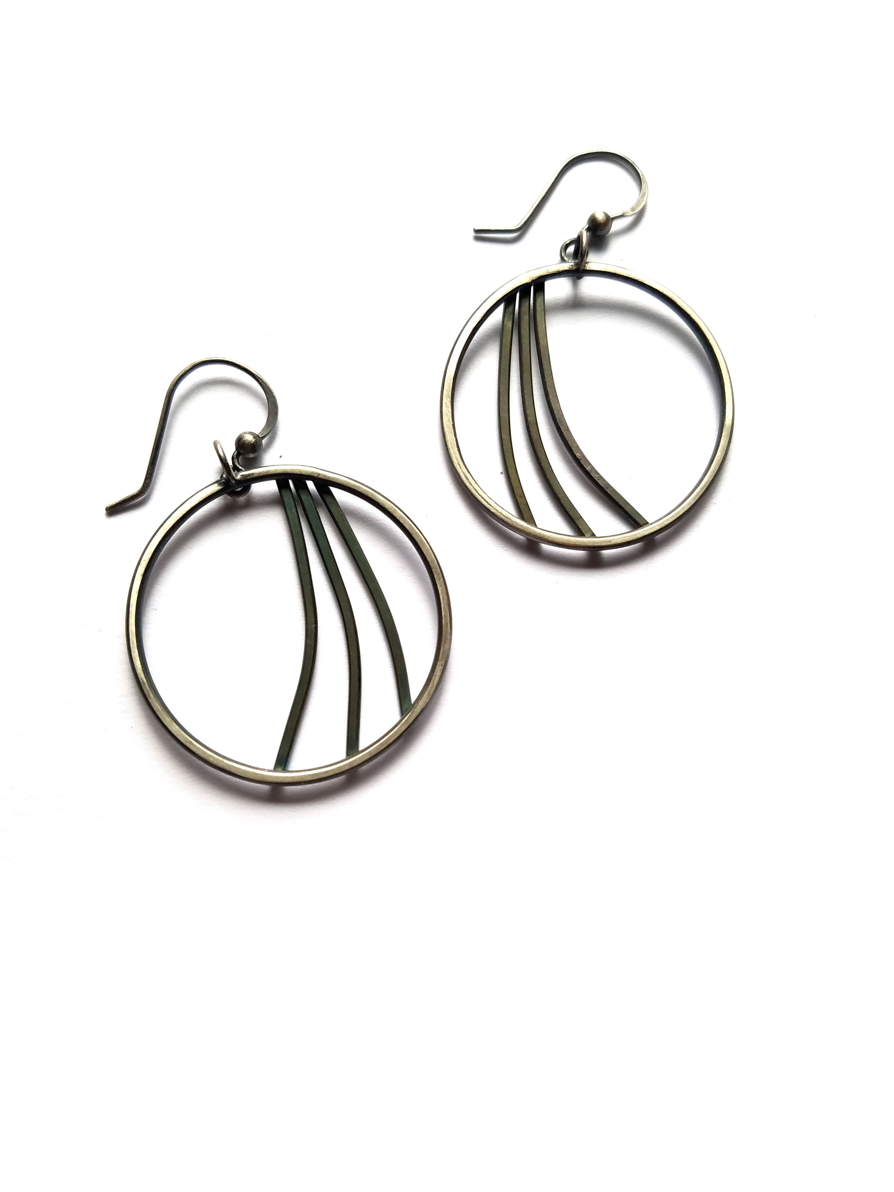 Erin Austin earrings, #244 swoosh