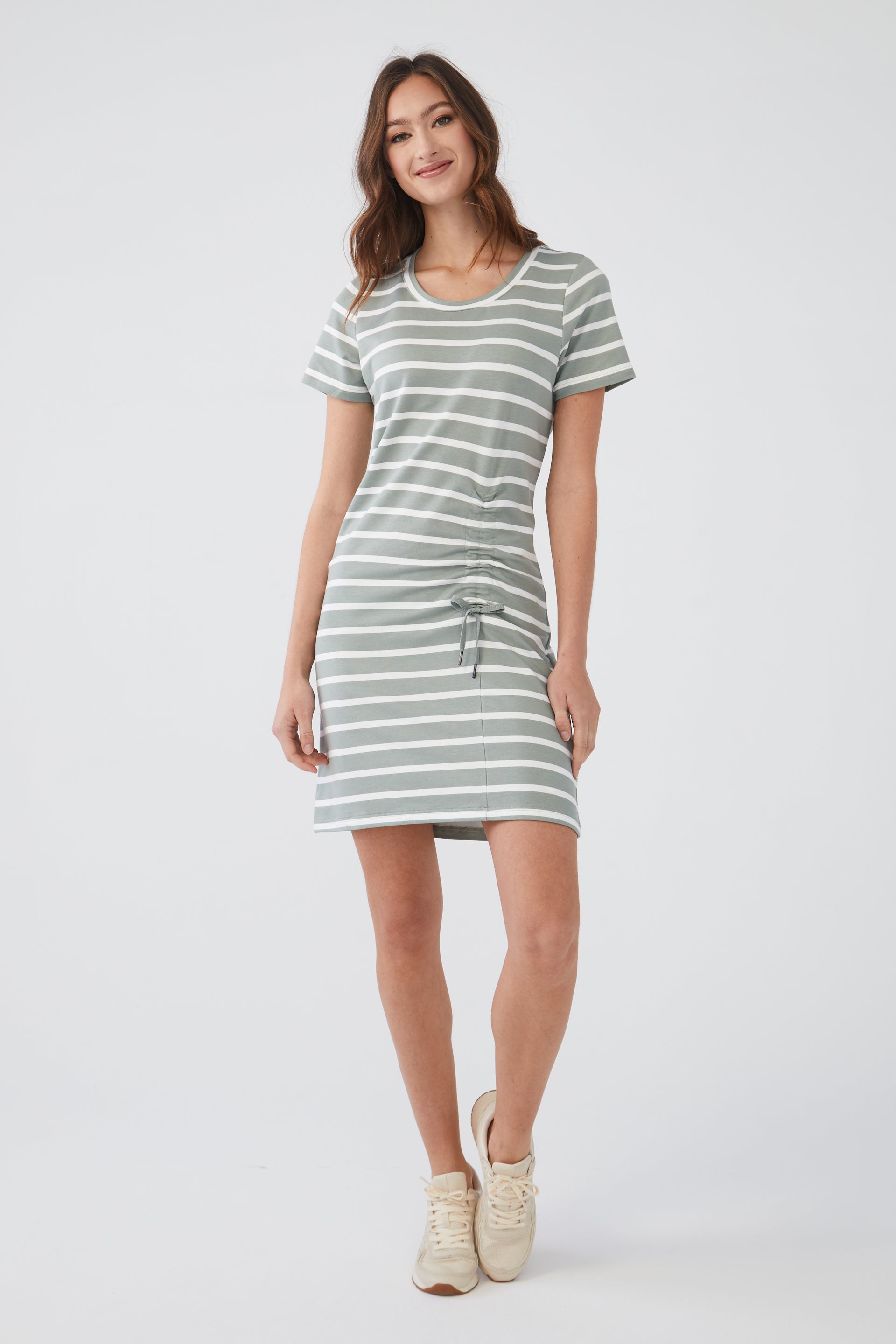 FDJ dress 7049834, short sleeve ruched SALE sizes M, L, XXL