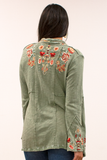 Caite Karina jacket, open-front embroidered (2 colors)