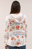 Caite Sia hoodie, open-front embroidered