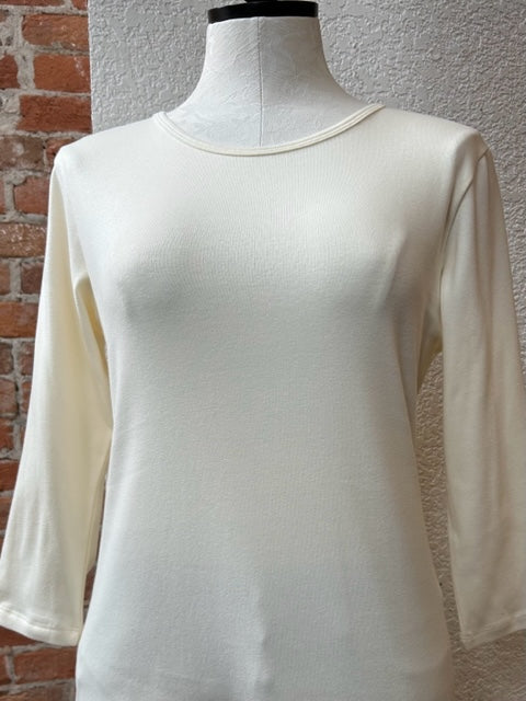 Camiseta Necessitees cuello joya manga 3/4 (5 colores)