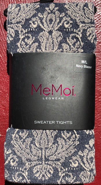 Medias MeMoi, estampado de punto jersey (5 colores/patrones)