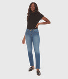 Lola Kristine jeans, mid-rise straight stone blue