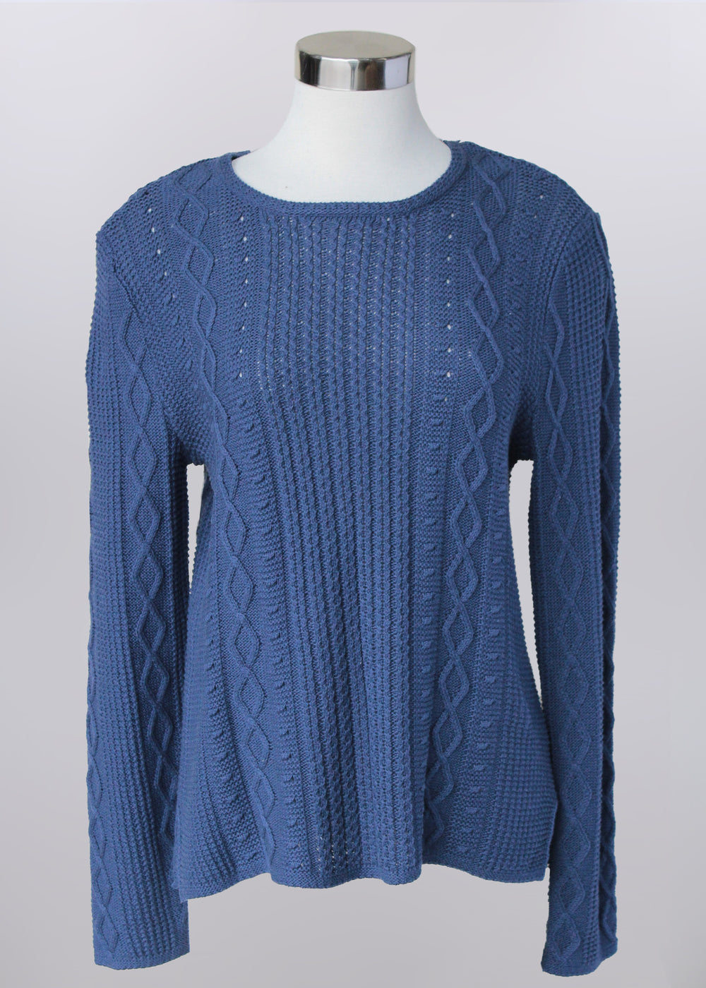Keren Hart sweater 33042, cable knit crew