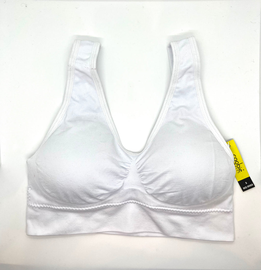 Joy Bra Seamless Comfort Bra White XL at  Women's Clothing store