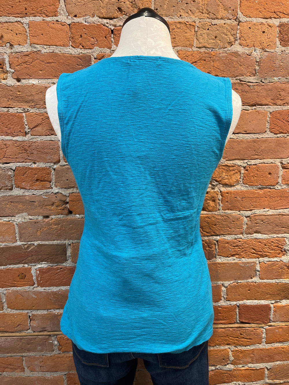 Cut Loose tank, tuck-front linen blend (5 colors)