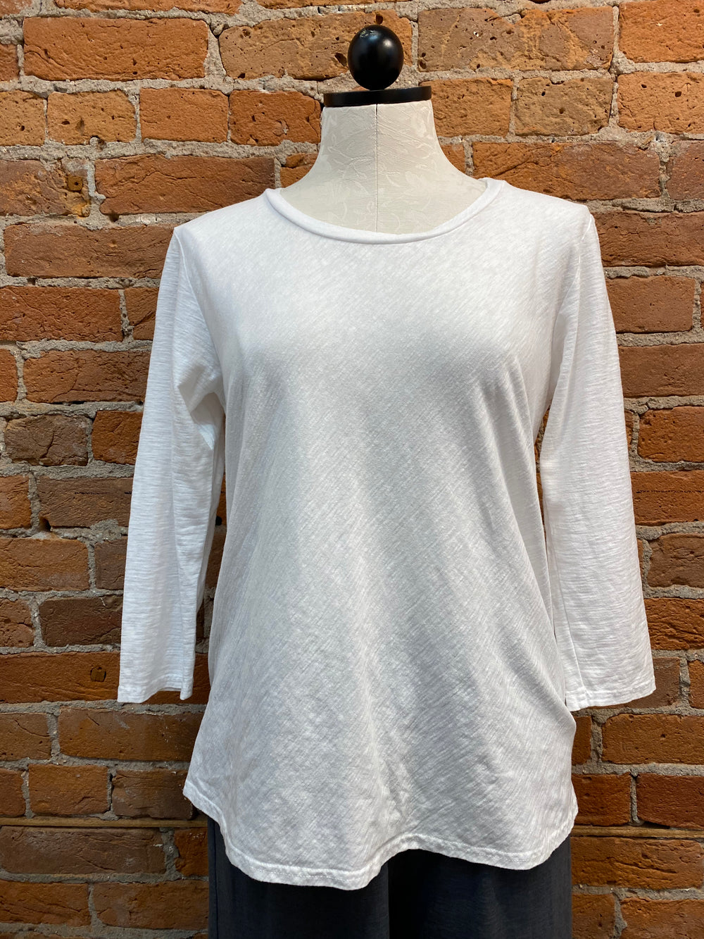 Cut Loose t-shirt, bias cut 3/4 sleeve linen blend – Belle Starr