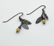 Erin Austin earrings, #90 Pod Leaf Dangles