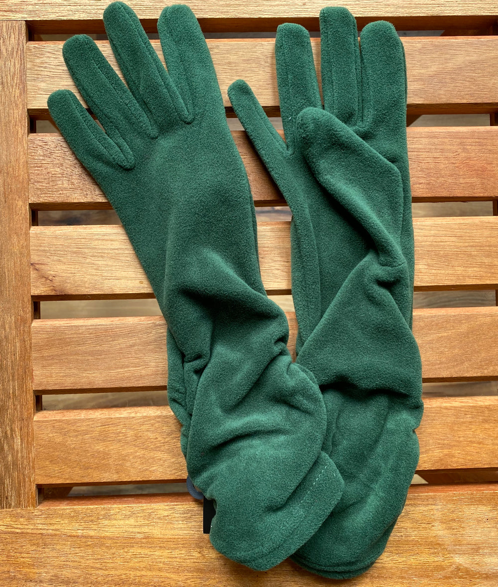 Lauer gloves, fleece ruched