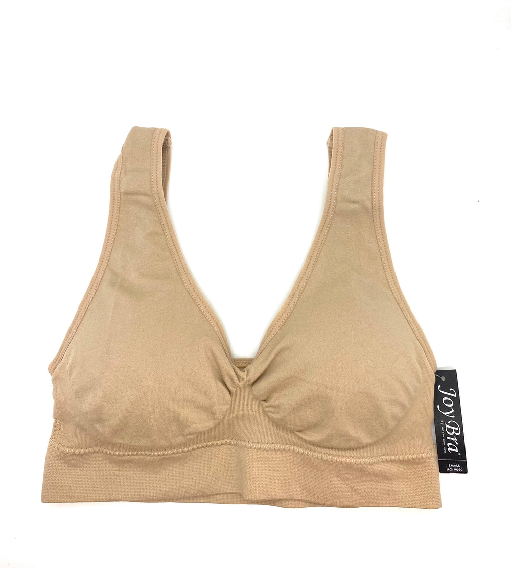 Joy Bra Seamless Comfort Bra Nude LG at  Women's Clothing store