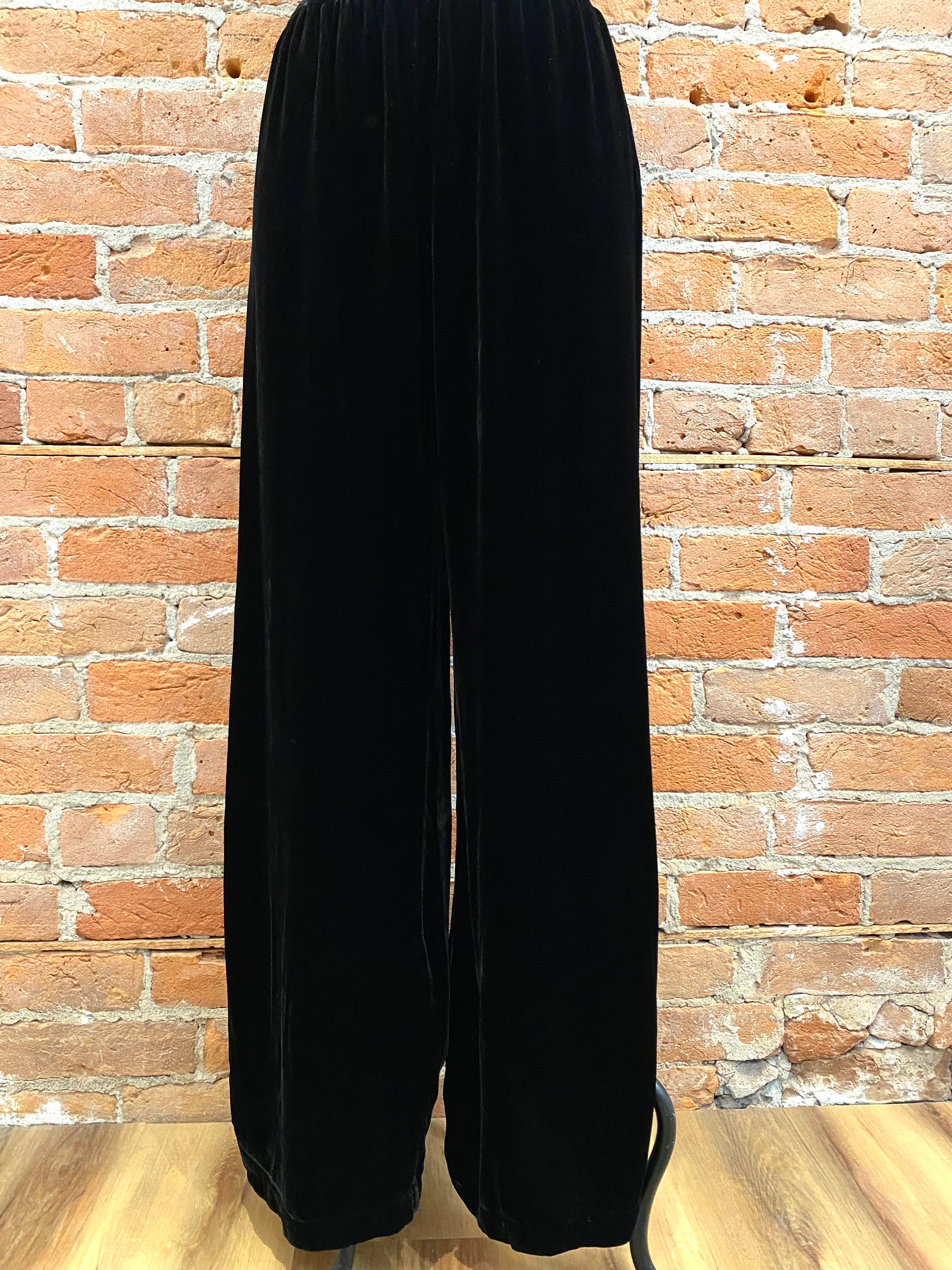 Cut Loose pants, wide-leg velvet (narrow waistband) SALE, Size XS