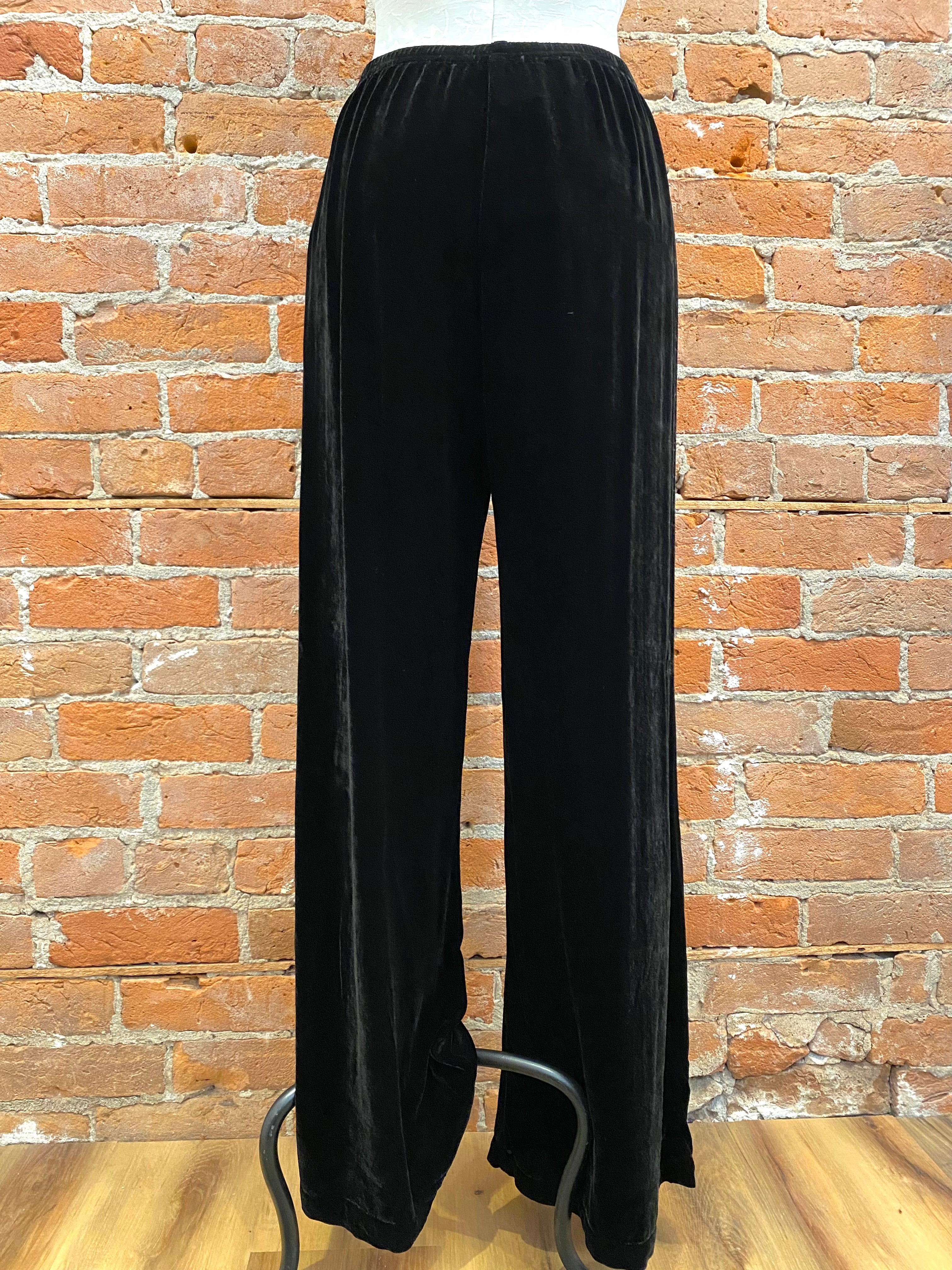 Cut Loose pants, wide-leg velvet (narrow waistband) SALE, Size XS