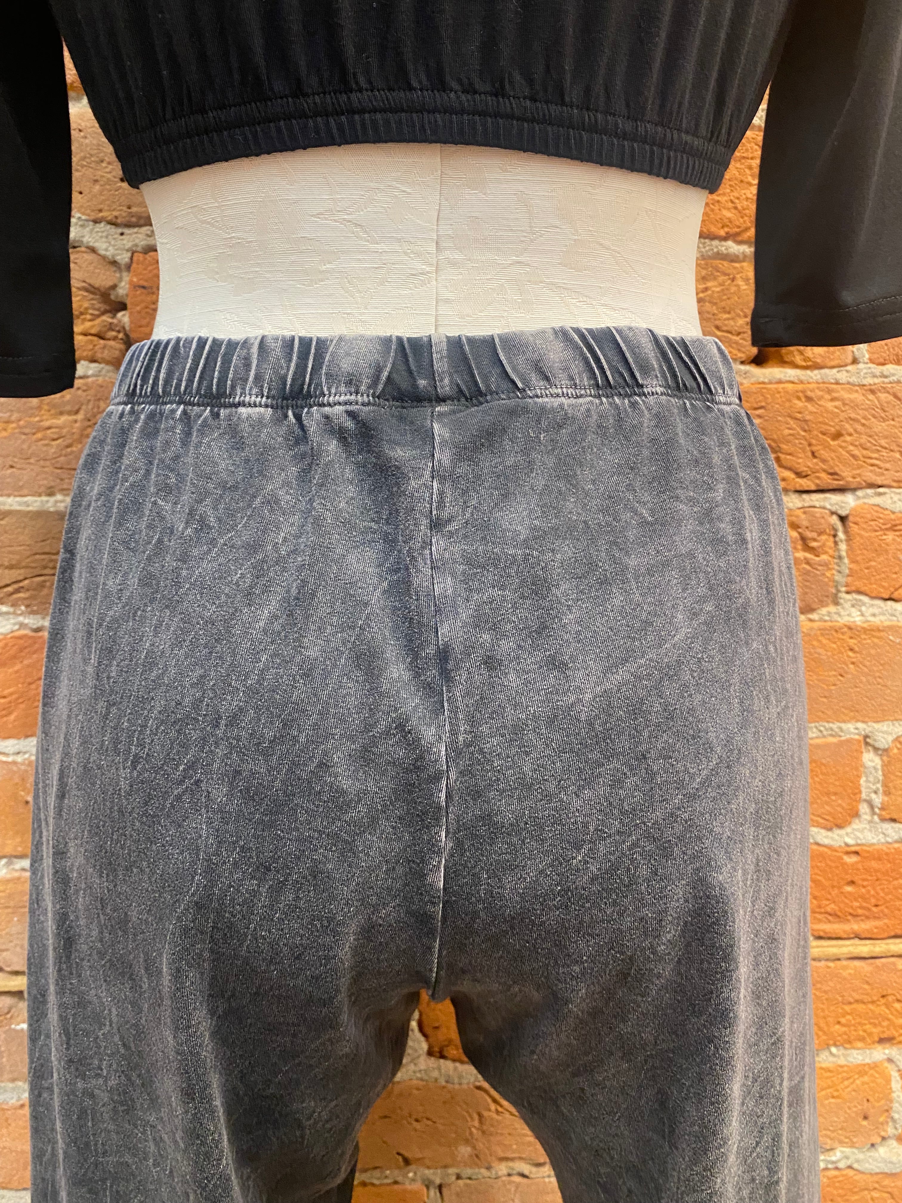 Jess & Jane legging M31, full-length cotton mineral wash