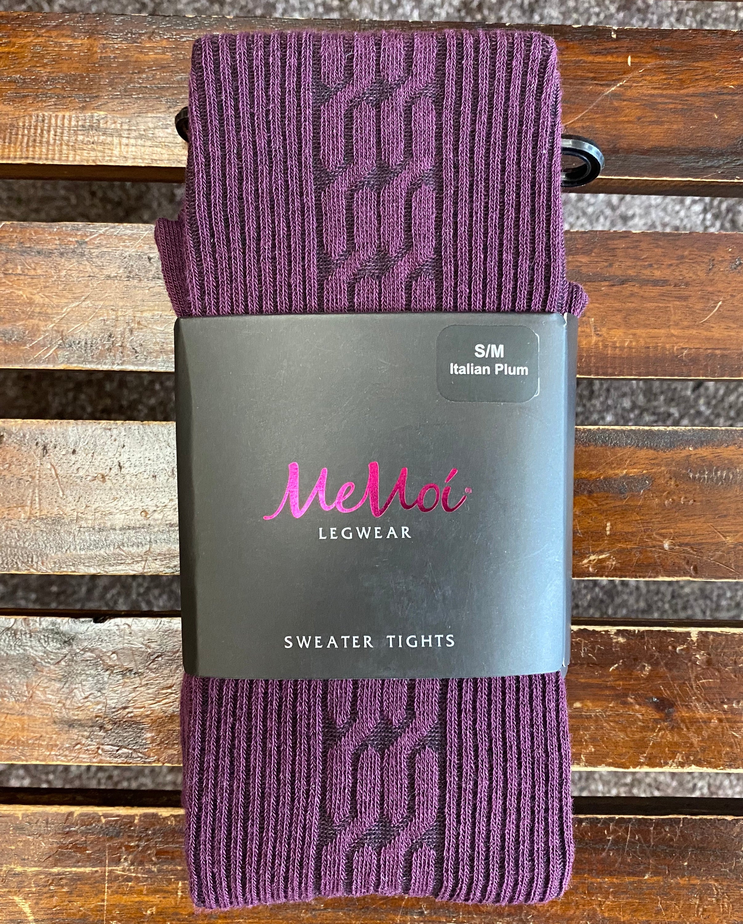 Medias MeMoi de punto jersey con torsadas (4 colores)