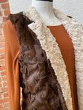 Pandemonium faux fur vest, reversible mandarin collar