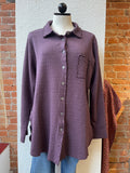 Cut Loose shirt, button-front double cloth