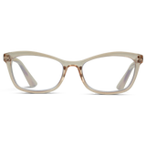WMP Jen blue-light reading glasses, +1.75 crystal brown