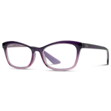 WMP Jen blue-light reading glasses, +1.5 crystal purple