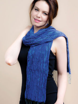 Sevya Revati scarf, wool/silk crinkle (3 colors)