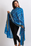 Sevya shawl, Bandhani hand tie dye