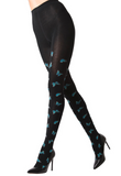 MeMoi tights, sweater-knit novelty patterned (4 images)