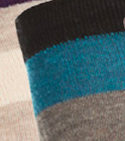 MeMoi socks, striped cashmere-blend knee-high