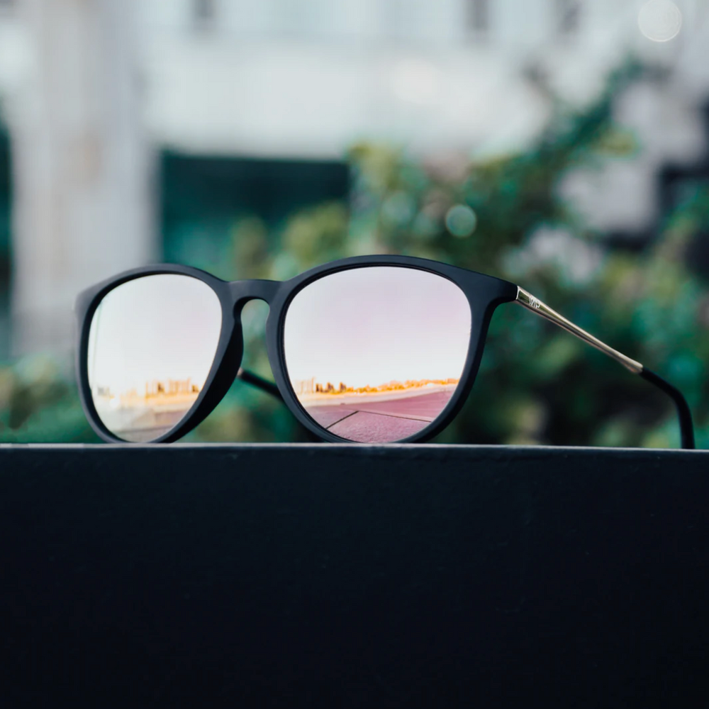 WMP Drew polarized sunglasses, mirror-pink lens