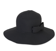 Sun 'n' Sand hat 1482, packable fabric with bow snap