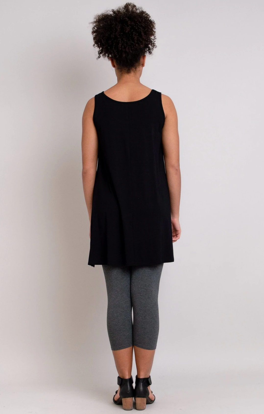 Vestido túnica Blue Sky Spirit, bambú liso sin mangas