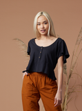 Known Supply Leonora shirt, organic cotton (2 colors) SALE Sizes S-3X
