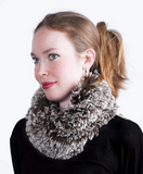 Pandemonium faux fur neck-warmer scarf